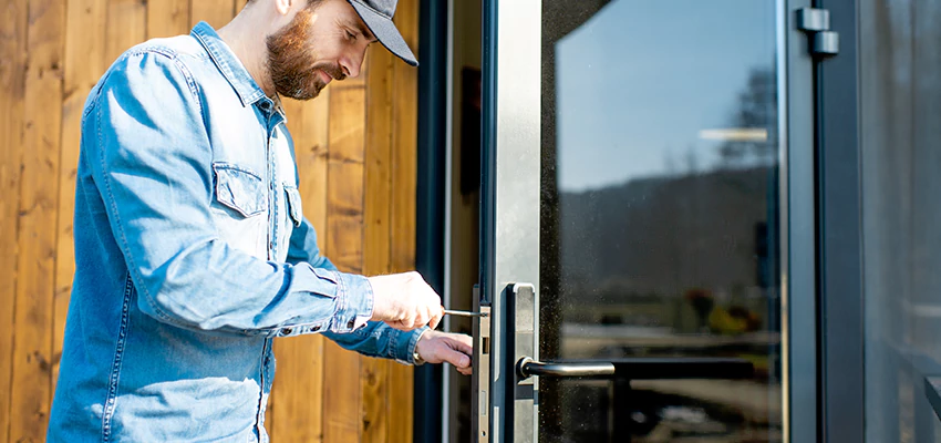 Frameless Glass Storefront Door Locks Replacement in Poway, CA